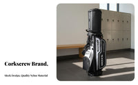 Sport Stand Bag with Wheels Large Capacity Retractable Sport Travel Bag Double Shoulder Straps Sturdy-Duty