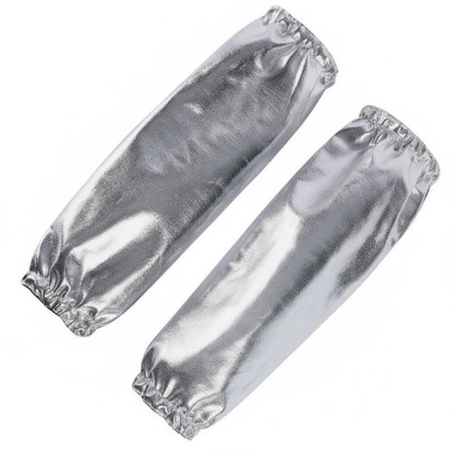 2 Pieces Aluminum Foil Oversleeve Ember Proof Heat Resistant Arm Sleeve