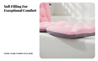 Full Full-Length Bathtub Pad Soft & Comfortable Non-Slip Bathtub Mat Spa Bath Mat Breathable Material Ergonomic Bath Lounger