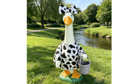 23 Inch Goose Clothes Cow Print Goose Costume for Yard, Farm