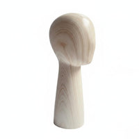 Wood Grain Mannequin Head Professional Presentation Hat Display Mannequin for Retailers, Salon Owners