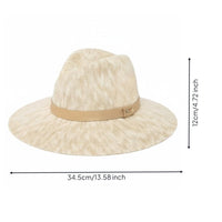 Foldable Fedora Hat Soft Fashion Accessory for Travel