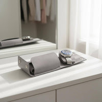 PU Leather Watch Box Lightweight Single Watch Travel Case Scuff-Resistant Resistant Soft Microfiber Lining for Travelers