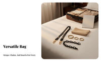 Stylish Chain Bag Liner and Strap Set Easy to Install Toiletry Pouch Conversion Kit Long-Lasting for Women, Travelers, Purses, Daily Use