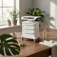 Beauty Trolley Wheeled Cabinet with Drawers 3-Drawer for Salons, Treatment Rooms