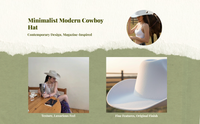 Cowboy Hat Wide Brim Protection For Women Teens Outdoor