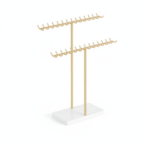 Jewelry Display Stand Metal Frame Stable Jewelry Stand Base Elegant Necklace Holder for Boutique