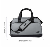 Golf Apparel Organizer Bag Travel Sports Gear Bag Nylon Water Resistant Double Layer Shoe Compartment Suitable for Tournament Trip Golfer