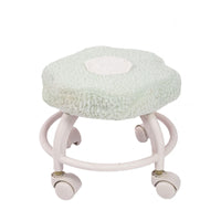 Cloud Stool Curved Legs Rolling Stool Compact