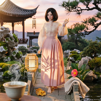Horse-Face Skirt Set Traditional Chinese Design Doll Shirt Skirt Set