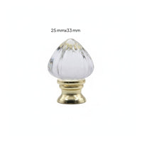 Includes Mounting Screw Crystal Cabinet Knob Elegant Design Faceted Cut Drawer Handle Shiny Appearance for Kitchen, Bedroom, Bathroom