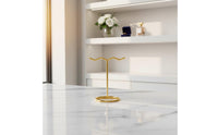 T Shaped Jewelry Stand Multifunctional Storage Metal Earring Holder Elegant Style Countertop Jewelry Tree for Retailers, Boutique, Dresser