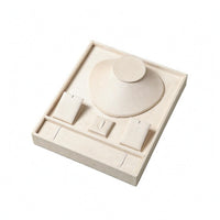 Layered Jewelry Display Flat Base Necklace Tray Safeguarding Surface