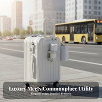 2 Pieces 20 Inch Carry-on Suitcase Large Capacity 20 Inch Suitcase