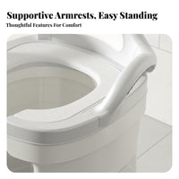 Squat Toilet Converter Chair Easy to Clean Toilet Assistance Stool Soft Cushion