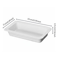 Rectangular Platter Versatile Rectangular Buffet Server Sushi Serving Platter for Caterers, Banquets, Parties, Hotel