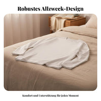 Thick Combed Long Sleeve T-Shirt, Plain, Basic, Autumn