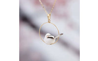 Necklace with Bird Pendant Dainty Pendant Necklace Minimalist for Women