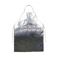 Heat-Resistant Apron Silver-Toned Fireproof Apron Heavy Duty