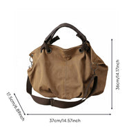 Canvas Tote Bag Vintage Aesthetic Canvas Shoulder Handbag Minimalist Design