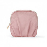 Small Jewelry Travel Case 2-in-1 Zippered Jewelry Pouch Removable Liner Wrist Strap Organizer