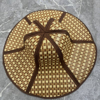 Foldable Floral Sun Hat Adjustable Chin Strap Packable Travel Hat for Gardening