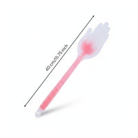 Hand-Shaped Massage Paddle Long Handle Personal Care Tool Raised Dot Texture