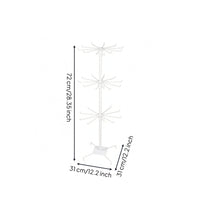 Three-Tier Display Rack Metal Rotating Display Rack Space Saving for Table