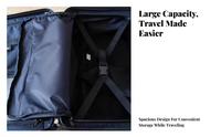 Checked Suitcase, Large Capacity, Casters, TSA Lock, Travel