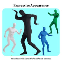 Fullfigure Skin Suit Face-Revealing Option Mock-Neck Full physiquesuit for Cosplayers
