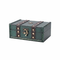Vintage Wooden Jewelry Box Dustproof for Bedroom
