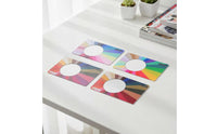 4 Pieces 4 Season Color Card Face Cutout Design Warm Cool Tone Chart