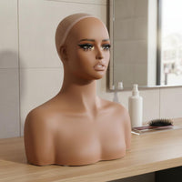 Shoulder Mannequin Bust Realistic Eyelashes Shoulder Bust Model Salon Use