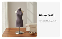 1/6 Scale Backless Dress formFitting Fit 1/6 Scale Female Dress Material Sleeveless Figure Clothing for Collectors, Hobbyists, Photography