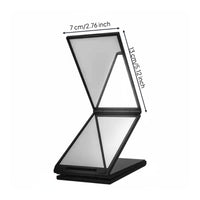 4 Panel Mirror Portable Tri-Fold Mirror Foldable for Haircut