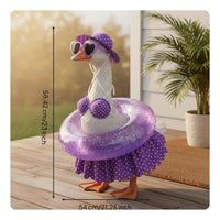Porch Goose Swim Donut Costume Polka Dot Pattern Porch Goose Bikini Set
