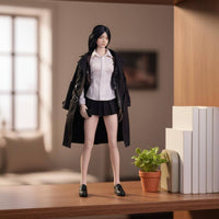 1/6 Scale Female Agent Coat High Intricate 1/6 Scale Outerwear Coat Female Figure Outfit Long-Lasting Cloth Material