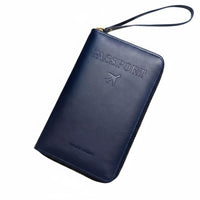 Passport Holder Multi-Functional Blocking Travel Wallet Zipper Closure