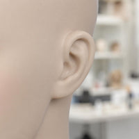Hairpiece Mannequin Head Bald Cap Area PVC Hairpiece Head Neck and Shoulders