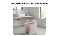Squat Toilet Converter Chair Easy to Clean Toilet Assistance Stool Soft Cushion