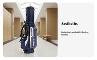 Sport Stand Bag with Wheels Large Capacity Retractable Sport Travel Bag Double Shoulder Straps Sturdy-Duty