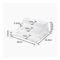 Floating Cosmetic Holder Space-Saving Clear Wall Mounted Organizer for Dorm Room
