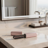 Bangs Straightener Brush Two-in-Single Use Mini Hair Straightener Comb Compact