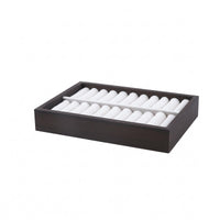 20-Slot Band Tray Slim Velvet Band Tray Countertop for Retail Display