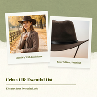 Women’s Suede Cowboy Hat, Vintage design, Adjustable, informal, Travel
