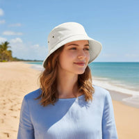 Cotton Sun Hat Retro Design Eyelet Sun Hat Protection for Women