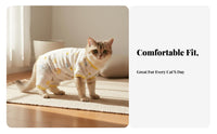 Prevents Chills Four-Legged Cat Pajamas Reduces Shedding Kitten Weaning Suit Breathable for Kittens, Air-Conditioned Rooms, Indoors