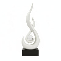 Intertwined Figurine Light Luxury Design Crystal Ball Ornament