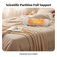 Ergonomic Design Support Pillow Breathable Textile Memory Foam Waist Pillow 3-in-1 Multifunctional for Office Workers, Travelers