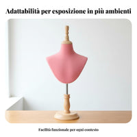 Necklace Display Bust Pinnable Half Body Mannequin Display Long-Lasting